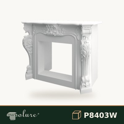 Șemineu Decorativ Clasic din Poliuretan 48x145x105 cm
