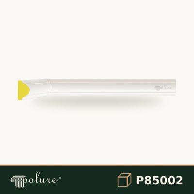 Baghetă Decorativă Dreaptă din Poliuretan 1x2 cm