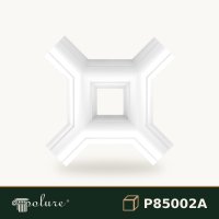 Colțar Decorativ din Poliuretan pentru Baghetă Plată 11x11 cm