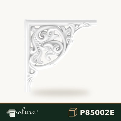 Colțar Decorativ din Poliuretan cu Model Reliefat 28x28 cm