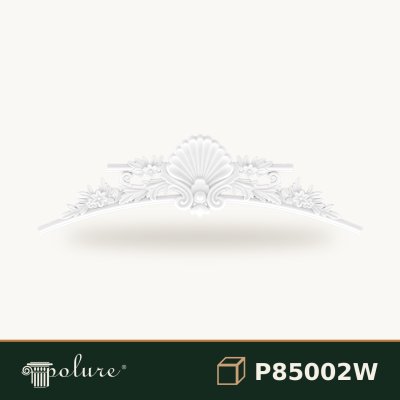 Colțar Decorativ din Poliuretan 29x92 cm cu Relief Floral