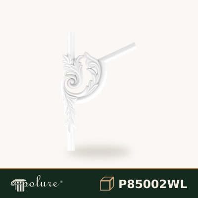 Colț Decorativ din Poliuretan cu Relief Clasic 39x25 cm