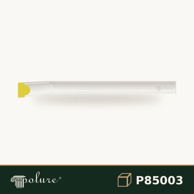 Baghetă Decorativă Netedă din Poliuretan 1x2 cm pentru Perete