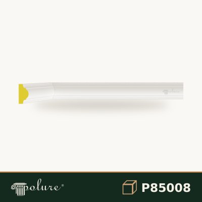Profil Decorativ Drept din Poliuretan 2x4x240 cm