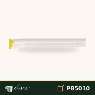 Profil Decorativ Plat Poliuretan 2x4 cm pentru Perete