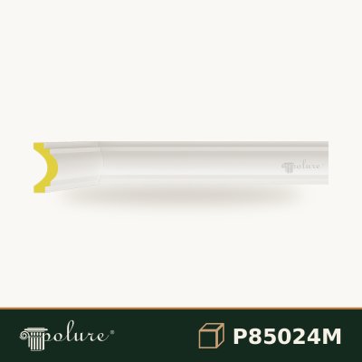 Brâu Decorativ Lat din Poliuretan 10 cm Model Profilat
