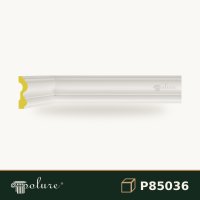 Brâu Decorativ Drept din Poliuretan 8 cm pentru Perete
