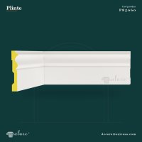 Plintă Din Poliuretan Albă 12 cm Pentru Pardoseală