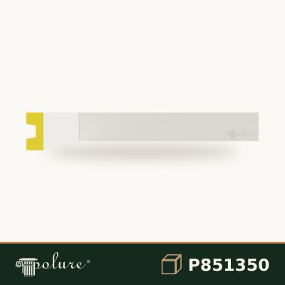 Baghetă Decorativă Perete 2x4 cm din Poliuretan P851350