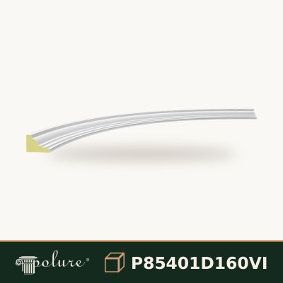 Arcadă Rotundă din Poliuretan 5x124 cm Profil Curbat