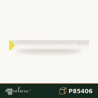 Baghetă Decorativă Platā din Poliuretan 3x6 cm