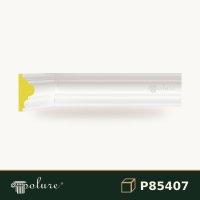 Brâu din Poliuretan Neted 4x9 cm pentru Perete și Fațadă