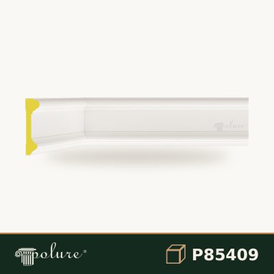 Profil Brâu Drept Poliuretan 10x2 cm pentru Perete