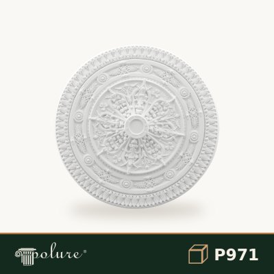 Rozetă de Tavan din Poliuretan 96 cm cu Relief Clasic