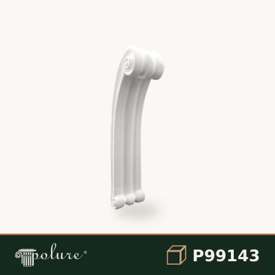 Consolă Decorativă din Poliuretan cu Volute 43x143 cm