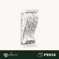 Consolă Decorativă din Poliuretan 8x9x20 cm cu Motive Sculptate