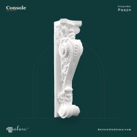 Consolă Decorativă din Poliuretan cu Volute 18x20x72 cm