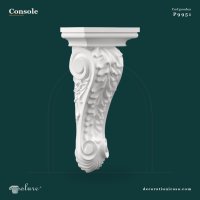 Consolă Decorativă Poliuretan P9951 11x16x37 cm cu Volute