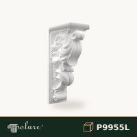 Consolă Decorativă Poliuretan 35x22x69 cm Cu Frunze de Acant