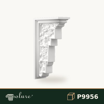 Consolă Decorativă din Poliuretan 21x6x31 cm Classica