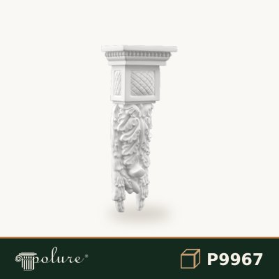 Consolă Decorativă din Poliuretan 7x10x28 cm P9967