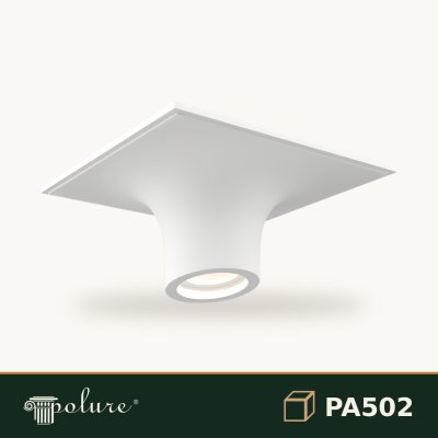 Scafă pentru Lumină Ascunsă din Poliuretan 44x44 cm