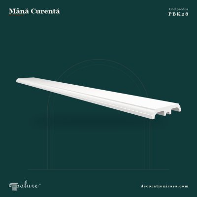 Mână Curentă Poliuretan PBK28 28x240 cm Balustradă Netedă