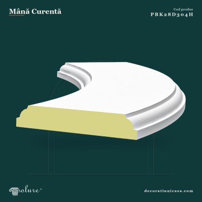 Mână Curentă din Poliuretan 39x134 cm pentru Balustradă