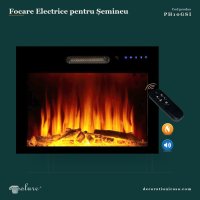 Mască Decorativă Șemineu Electric Poliuretan 81x87 cm