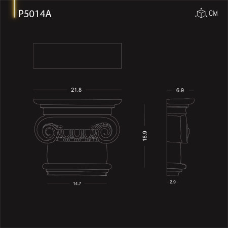 P5014A Preturi pilastru din poliuretan cu modele decorative