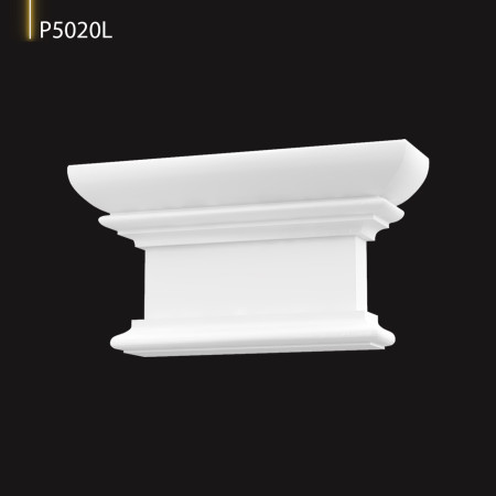 P5020L Pilastru din poliuretan cu modele decorative si capitelii din poliuretan