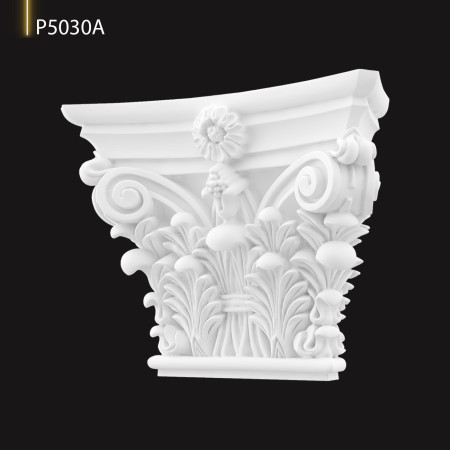 P5030A Coloană din poliuretan cu model bizantin, roman, greac, coloană decorativa și modele de capitel din poliuretan.