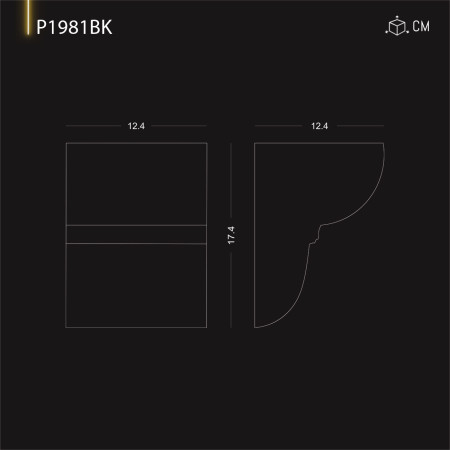 P1981BK Modele de grinzi cu aspect de lemn cioplit topor 