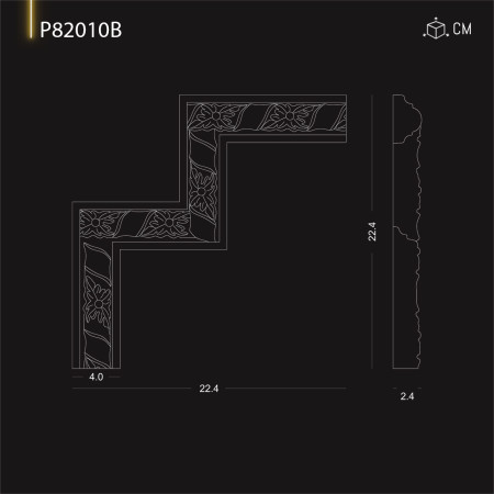 P82010B Brau de perete cu model din poliuretan 