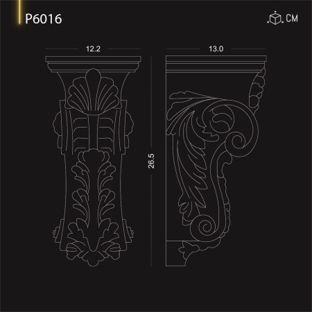 P6016 Modele de consola din poliuretan