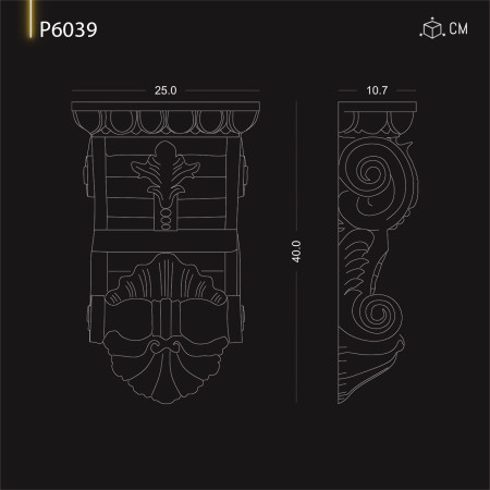 P6039 Modele de consola de perete din poliuretan