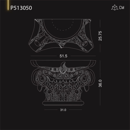 P513050  Modele de coloane din poliuretan.Coloane decorative dorice, corintice și capitel