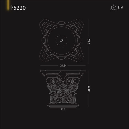 P5220 Coloane decor poliuretan , produsele noastre nu sunt din polistiren