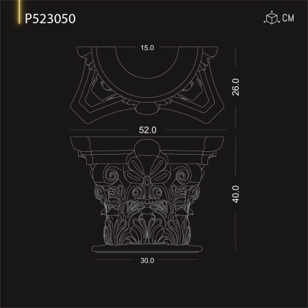 P523050 Productie de capitel coloana otomane din poliuretan
