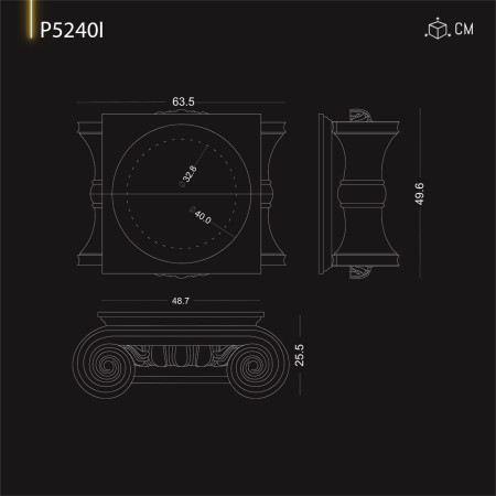 P5240I Pret coloane interioare si exterioare din poliuretan 