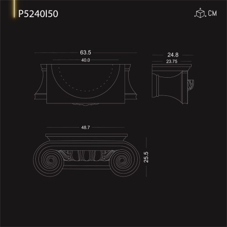 P5240I50 Modele de capiteluri din poliuretan. Coloană decorativă Corintică ,Dorica 