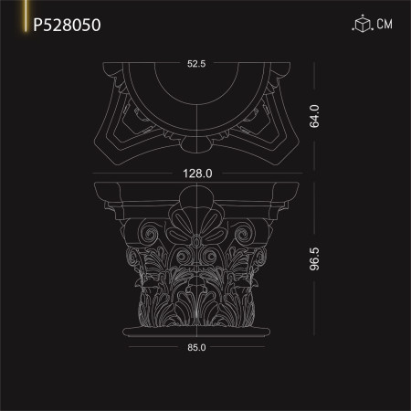 P528050 Prețuri coloană din poliuretan romană ,grecească, bizantină. Coloană corintică decorativă .