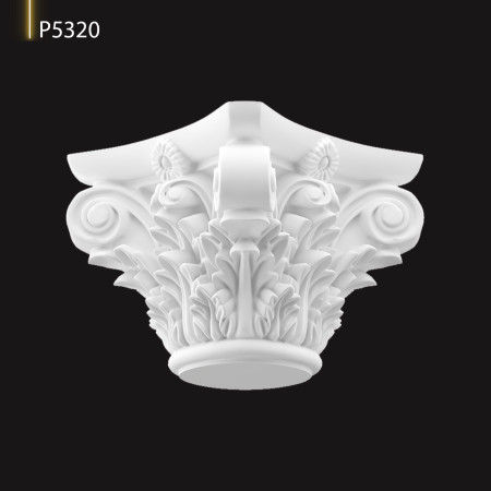 P5320 Stâlp din poliuretan .Capitel coloană decorativă.