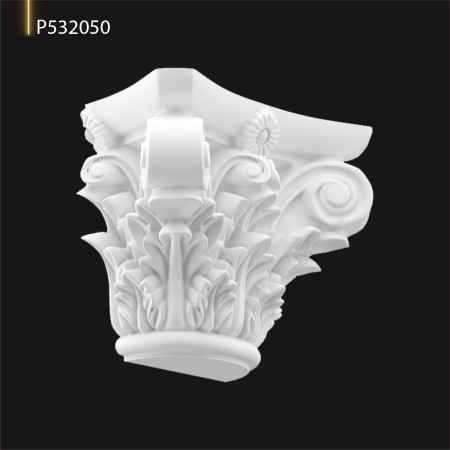 P532050 Coloană din poliuretan .Capitel coloană decorativă Ion, doric ,corintică 