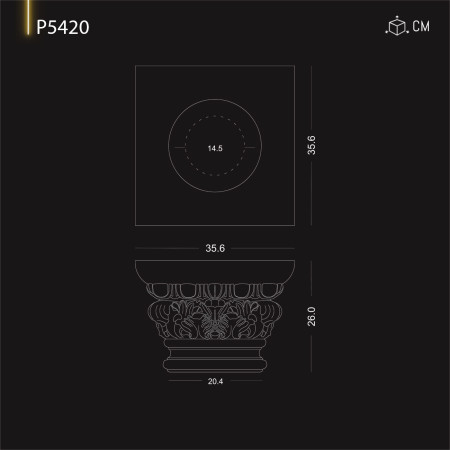 P5420 Capitetel coloana stâlp .Coloane și capiteluri corintice, dorice.