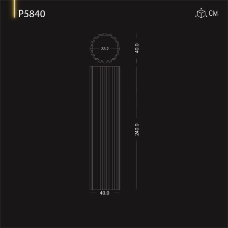 P5840 Coloană bizantină ,romană, grecească din poliuretan.Coloană corintică decorativă 