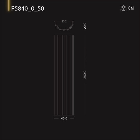 P5840_0_50 Coloana spuma rigida poliuretanica