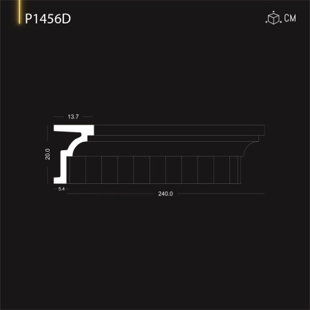 P1456D Decorativ exterior cu modele din poliuretan