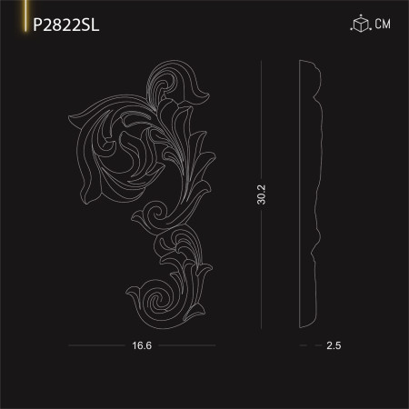 P2822SL Ornamente si decoratiuni de perete din poliuretan cu modele decorative