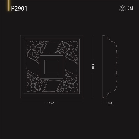 P2901 Tipuri de ornamente  si decoratiuni de perete din poliuretan cu modele decorative